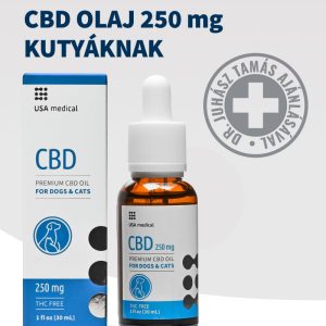 CBD olaj kutyáknak 250 mg CBD / 30 ml