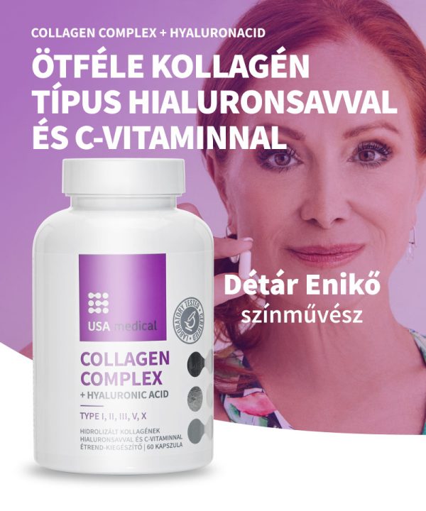 Kollagén komplex kapszula 5 féle kollagén peptiddel 60 db