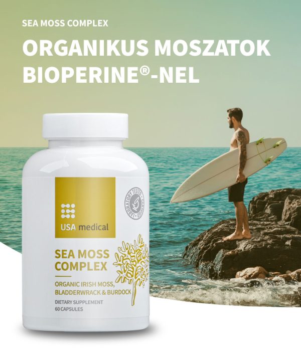 Organikus moszatok bojtorjángyökérrel és BioPerine®-nel 60 db